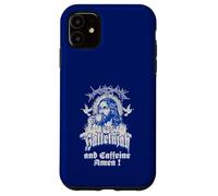 Carcasa para iPhone 11 Aleluya y cafeína Amén Amado café Iglesia con Texto en alemán