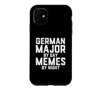 Carcasa para iPhone 11 Alemán Mayor De Día Memes Noche Estudiante De Filología Germánica