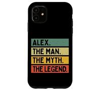 Carcasa para iPhone 11 Alex The Man The Myth The Legend - Cita Personalizada Divertida