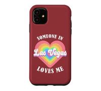 Carcasa para iPhone 11 Alguien en Las Vegas me ama City Heart