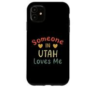 Carcasa para iPhone 11 Alguien en Utah me ama Retro USA State US