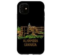 Carcasa para iPhone 11 Alhambra Granada España Viaje Souvenir City Monumento Regalo