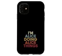 Carcasa para iPhone 11 Alice Name Alice Personalized Name First Given