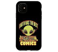Carcasa para iPhone 11 Alien Comic Book Collector Lector de novelas gráficas