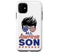 Carcasa para iPhone 11 All American Son 4th of July Sunglasses USA Flag