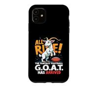 Carcasa para iPhone 11 All Rise The Fantasy Football Goat Has Arrived Men Women