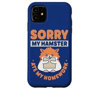 Carcasa para iPhone 11 Alumno: Lo Siento, mi hámster se comió mis Deberes, Cita de Regreso a la Escuela