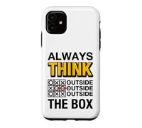 Carcasa para iPhone 11 Always Think Outside The Box Illustration Graphic Designs