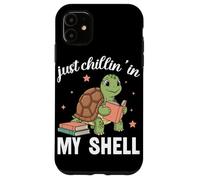 Carcasa para iPhone 11 Amante de los Libros Just Chillin In My Shell Turtle
