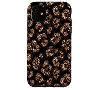 Carcasa para iPhone 11 Amarillo Marrón Leopardo Luxe Animal Spot Elegante Diseño Glam
