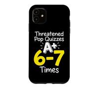 Carcasa para iPhone 11 Amenazado Pop Quizzes A Plus 6 7 Veces Profesor de matemáticas