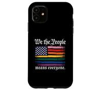 Carcasa para iPhone 11 American Flag Gay Pride Month We The People Means Everyone