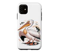 Carcasa para iPhone 11 American White Pelican Sea Bird Birder