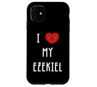 Carcasa para iPhone 11 Amo A Ezekiel Nombre Gracioso