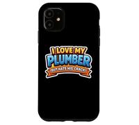 Carcasa para iPhone 11 Amo a mi Fontanero Pero Odio a su Esposa Crack Novia cónyuge