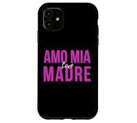 Carcasa para iPhone 11 Amo MIA Madre I Love My Italian Mom Regalo Festa Della Mamma