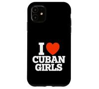 Carcasa para iPhone 11 Amor Cubano Chicas Divertido Corazón Cuba Amante