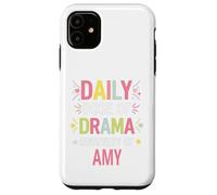 Carcasa para iPhone 11 Amy Personalized Name Funny Cute Custom Amy Name