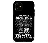 Carcasa para iPhone 11 Ángel de la Bandera Americana 250 años Vintage USA Julio 4