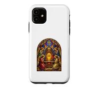 Carcasa para iPhone 11 Ángeles En Sagrado Tabernáculo Catedral Gótica Icono Arte Oración