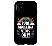 Carcasa para iPhone 11 Angelina Vibes Only Cute Retro Girls Angelina Name