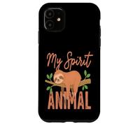 Carcasa para iPhone 11 Animal Perezoso de My Spirit, Divertido y Lindo