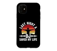 Carcasa para iPhone 11 Anoche un DJ me salvó la Vida Retro DJ Sunset