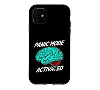 Carcasa para iPhone 11 Anxiety Humor Panic Mode Activated Brain
