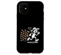 Carcasa para iPhone 11 Apicultor Divertido Corriendo del pánico del enjambre
