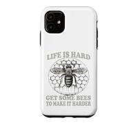 Carcasa para iPhone 11 Apicultor Sombrero de Apicultor Miel Abeja Panal círculo