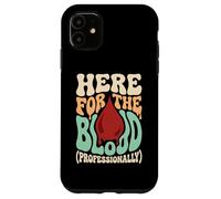 Carcasa para iPhone 11 Aquí para el técnico de Laboratorio de flebotomía en Sangre Hematología