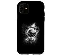 Carcasa para iPhone 11 Aro de Baloncesto flameante Fiery and Slam Dunk
