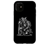 Carcasa para iPhone 11 Arrodillado Samurai Armadura Arte