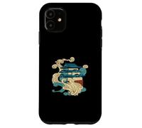 Carcasa para iPhone 11 Arte Asiático Tradicional Edificio Japonés Océano Ola