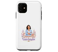 Carcasa para iPhone 11 Arte Floral de Fuerza de Mujer irrompible empoderada