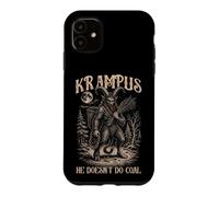 Carcasa para iPhone 11 Arte Oscuro Krampus Leyenda Pagana Humor Negro De Invierno