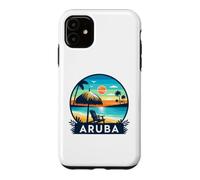 Carcasa para iPhone 11 Aruba Eagle Beach Tropical Sunset Viajes Diseño
