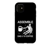 Carcasa para iPhone 11 Assemble Dad Coffee Funny DIY Assembly Schematic