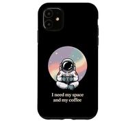 Carcasa para iPhone 11 Astronaut Cosmonaut Coffee Cafe Spacewalk Gift