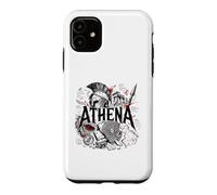 Carcasa para iPhone 11 Atenea Diosa Guerrera Griega Antigua Búho Esparta