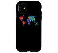 Carcasa para iPhone 11 Atlas de Bandera del país del Mapa del Mundo