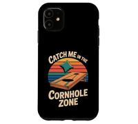 Carcasa para iPhone 11 Atrápame en la Zona de Cornhole Bean Bag Fun