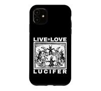 Carcasa para iPhone 11 Ave a Satanás Live Love Lucifer con Dancing Demons Original
