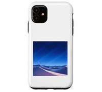 Carcasa para iPhone 11 Azul Desierto Noche Cielo Suave Dunas Paisaje Minimalista