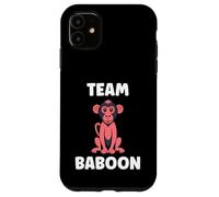 Carcasa para iPhone 11 Baboons Animals Funny Little Baby Monkey Team Baboon
