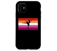 Carcasa para iPhone 11 Bailarina de Ballet Bailarina Bandera del Orgullo lesbiano LGBTQ Mes del Orgullo
