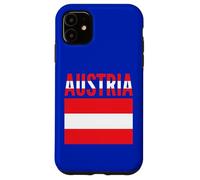 Carcasa para iPhone 11 Bandera de Austria Colores Orgullo Nacional Patriótico