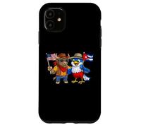Carcasa para iPhone 11 Bandera de EE. UU. y Cuba Orgullosas Cubano-Americanas