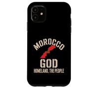 Carcasa para iPhone 11 Bandera de Marruecos Dios Patria Rey Patrimonio Nacional del