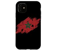 Carcasa para iPhone 11 Bandera de Marruecos Gráfico Grunge Envejecido